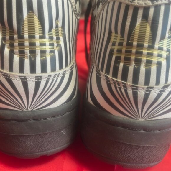 Adidas Jeremy Scott High Top Black and White - Picture 10 of 11